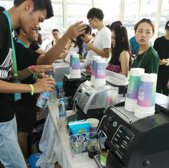 Coffee service of convention and exhibition activities